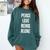 Peace Love And Being Alone Sarcastic Humor Introvert Comfort Colors Sweatshirt Blue Spruce