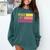 Peace Love Engineering Engineer School Graduation Retro Comfort Colors Sweatshirt Blue Spruce