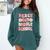 Peace Out Middle School Graduation Groovy Last Day Of School Comfort Colors Sweatshirt Blue Spruce