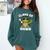 Peace Sign Hand Turtle Class Of 2026 Graduation Comfort Colors Sweatshirt Blue Spruce