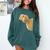 Peking Duck Peeking Chef Graduation Farm Duck Lover Comfort Colors Sweatshirt Blue Spruce