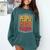 People Person Repellant Introvert Premium Comfort Colors Sweatshirt Blue Spruce