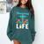 Pharmacy Life Pharmacist Chemist Student PharmD Graduation Comfort Colors Sweatshirt Blue Spruce