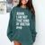 PHD Doctorate Phinished Doctoral Degree PHD Graduation Comfort Colors Sweatshirt Blue Spruce