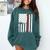 PhD Survivor Graduation American Flag Shirt Degree Tee Women Kids Men Comfort Colors Sweatshirt Blue Spruce