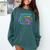 Pickleball Saying Introvert Pickleball Game Partner Comfort Colors Sweatshirt Blue Spruce