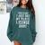 Pilots License In Training Future Flight School Graduation Comfort Colors Sweatshirt Blue Spruce