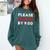Please Leave By 9 Introvert Party Anti-Social Birthday Comfort Colors Sweatshirt Blue Spruce