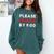 Please Leave By 9 Introvert Party Anti-Social Birthday Comfort Colors Sweatshirt Blue Spruce