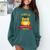 Pre-K Graduation 2018 Cute Owl Comfort Colors Sweatshirt Blue Spruce