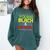 Proud African American Educated Graduation Comfort Colors Sweatshirt Blue Spruce