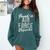 Proud Air Force Godmother US Air Force Graduation Godmother Comfort Colors Sweatshirt Blue Spruce