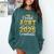 Proud Aunt Of a 2025 Graduate Class Of 2025 Graduation Women Comfort Colors Sweatshirt Blue Spruce
