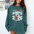 Proud Auntie Of A 2026 Senior Football Graduation Family Comfort Colors Sweatshirt Blue Spruce