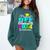 Proud Bff Of Kindergarten Graduate 2024 Graduation Bff Comfort Colors Sweatshirt Blue Spruce