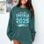 Proud Brother Of a 2025 Senior Graduate Graduation Comfort Colors Sweatshirt Blue Spruce