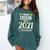 Proud Cousin Of A 2021 Graduate Graduation Clothes MBA PhD Comfort Colors Sweatshirt Blue Spruce