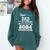 Proud DAD Of A 5th Grade Graduate 2024 Elementary Graduation Comfort Colors Sweatshirt Blue Spruce