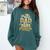 Proud Dad Of a Class Of 2025 Graduate Senior Graduation Comfort Colors Sweatshirt Blue Spruce