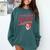 Proud Educated Latina Graduation Masters Degree PhD Comfort Colors Sweatshirt Blue Spruce