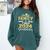 Proud Family Of Two 2024 Graduate Class 2024 Graduation Comfort Colors Sweatshirt Blue Spruce