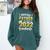 Proud Father Of a Class Of 2022 Graduate Graduation 2022 Comfort Colors Sweatshirt Blue Spruce