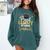 Proud Gammy Of A Class Of 2025 Graduate Senior Graduation Comfort Colors Sweatshirt Blue Spruce