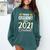 Proud Grammy Of A 2021 Graduate Graduation Clothes MBA PhD Comfort Colors Sweatshirt Blue Spruce