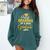 Proud Grandma Of A Class Of 2026 Graduate Senior Graduation Comfort Colors Sweatshirt Blue Spruce