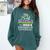 Proud Grandma Of Kindergarten Graduate 2024 Graduation Comfort Colors Sweatshirt Blue Spruce