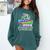 Proud Grandma Of Kindergarten Graduate 2025 Graduation Comfort Colors Sweatshirt Blue Spruce