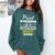 Proud Grandma Of a Soccer Senior 2026 Graduation Gifts Comfort Colors Sweatshirt Blue Spruce