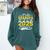 Proud Grandpa Of a 2025 Senior Graduate Graduation Comfort Colors Sweatshirt Blue Spruce