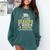 Proud Grandpa Of 5th Grade Graduate 2024 Family Graduation Comfort Colors Sweatshirt Blue Spruce