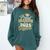 Proud Grandpa Of a Class Of 2025 Graduate Senior Graduation Premium Comfort Colors Sweatshirt Blue Spruce