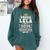 Proud Lela Of A Class Of 2025 Graduate Senior Graduation Comfort Colors Sweatshirt Blue Spruce