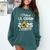 Proud Lil Cousin Of A Class Of 2025 Senior Graduation 2025 Comfort Colors Sweatshirt Blue Spruce