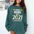 Proud Mama Of A 2021 Graduate Graduation Clothes MBA PhD Comfort Colors Sweatshirt Blue Spruce