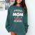 Proud Mom Of a 2021 Senior Year School Graduation Party Comfort Colors Sweatshirt Blue Spruce
