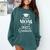 Proud Mom Of a 2025 Graduate Graduation Senior Moms Comfort Colors Sweatshirt Blue Spruce