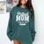 Proud Mom Of 2025 Graduate Senior Mom 25 Graduation Comfort Colors Sweatshirt Blue Spruce