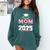 Proud Mom Of a 2025 Graduate Senior Mom Family Graduation Comfort Colors Sweatshirt Blue Spruce