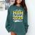 Proud Mom Of a 2025 Senior Graduate Graduation Comfort Colors Sweatshirt Blue Spruce