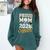 Proud Mom Of a 2026 Senior Volleyball Graduation Comfort Colors Sweatshirt Blue Spruce