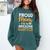 Proud Mom Of An Awesome Rad Tech Graduation Matching Family Comfort Colors Sweatshirt Blue Spruce