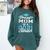 Proud Mom Of a Class Of 2021 Senior Graduate Graduation Comfort Colors Sweatshirt Blue Spruce