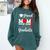 Proud Mom Of a Class Of 2025 Graduate Senior Mom Graduation Comfort Colors Sweatshirt Blue Spruce
