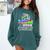 Proud Mom Of Kindergarten Graduate 2025 Graduation Mom Comfort Colors Sweatshirt Blue Spruce