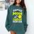 Proud Mom Of a Softball Senior Class Of 2025 Graduation Comfort Colors Sweatshirt Blue Spruce