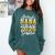 Proud Nana Of A Class Of 2025 Senior Graduation Comfort Colors Sweatshirt Blue Spruce